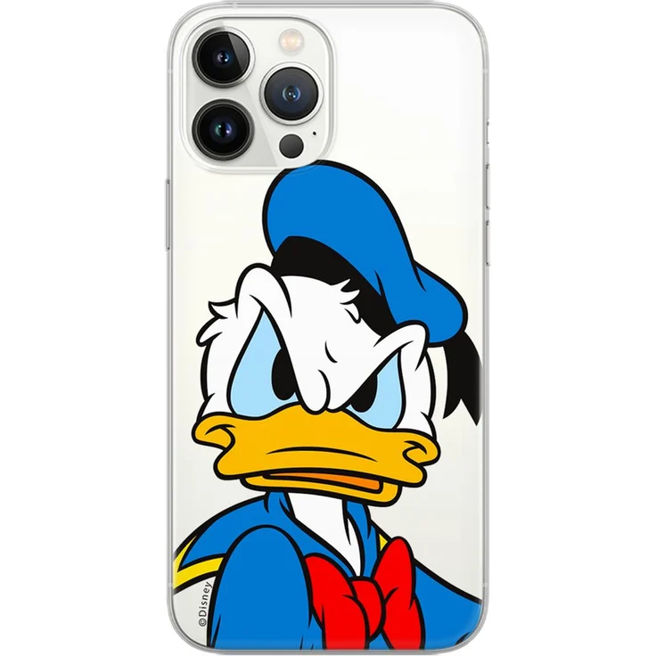 Disney Bumper Handyhülle Donald-003, Transparent mit hochwertigem TPU-Material und einzigartigem Design