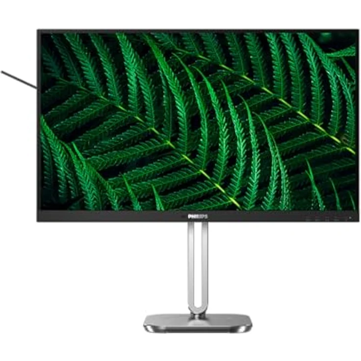AOC Philips 27B2G5200-27 Zoll Full HD Monitor, höhenverstellbar, Lautsprecher, Adaptive Sync (2560x1440, 75 Hz, 2X HDMI 1.4, 1x DisplayPort 1.2, USB Hub) dunkel/grau – Bild 2