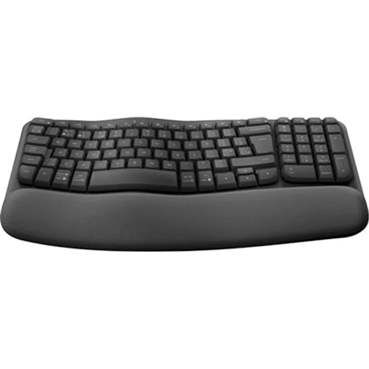 Logitech Wave Keys, kabellose AZERTY Tastatur mit Bluetooth 5.1, Graphit – Bild 2