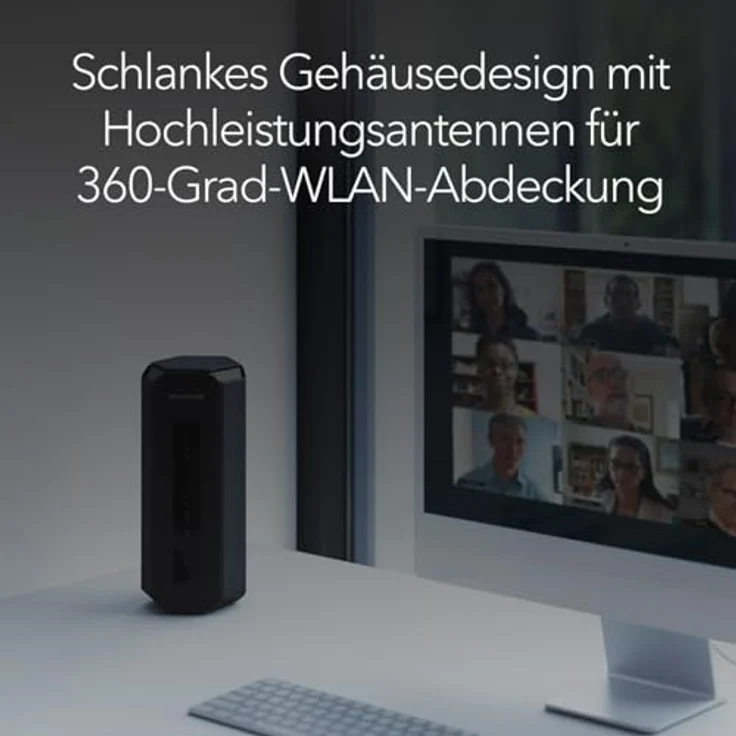 NETGEAR Nighthawk Tri-Band WiFi 7-Router (RS700S) - BE19000 WLAN-Geschwindigkeit (bis zu 19 GBit/s) - Abdeckung von bis zu 325 m², 200 Geräte - 10-Gig-Internetanschluss – Bild 5