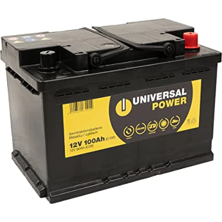 Universal Power UPA12-100 Solar Batterie Wohnmobilbatterie 12V 100Ah zyklenfest, für Solaranlagen und Wohnmobile geeignet – Bild 5