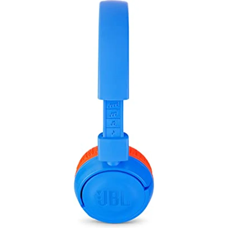 JBL JR300BT Kinder-Kopfhörer - Kabellose Bluetooth On-Ear Kopfhörer mit Lautstärkebegrenzung - Speziell entwickelt für Kinder Blau – Bild 4