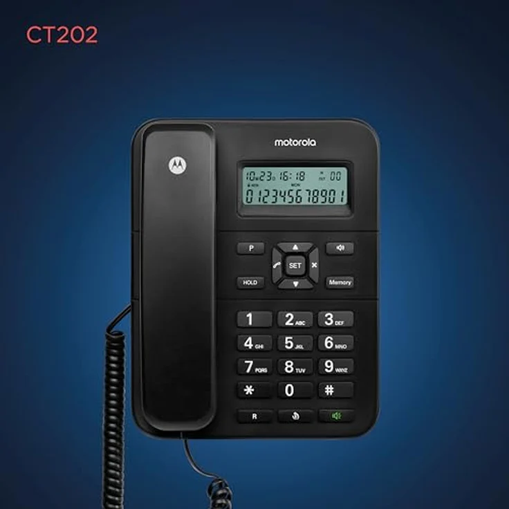Motorola CT202, Festnetztelefon, schwarz (E08000CT2N1GES38) – Bild 10