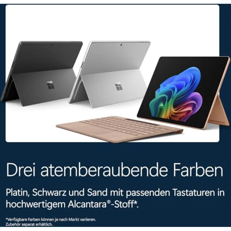 Microsoft Surface Pro 13" EP2-65068, 13" OLED Touchscreen, Snapdragon X2 Elite, 16GB RAM, 1000GB SSD, Windows 11 Home, platin – Bild 9