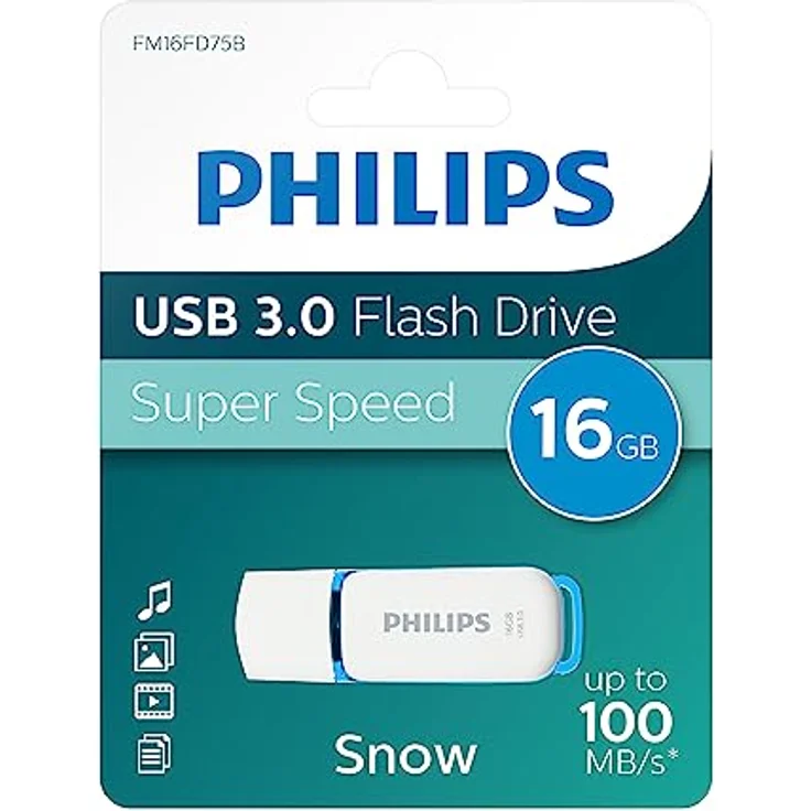 Philips SNOW Super Speed 16 GB USB Stick 3.0 - Bis zu 120 MB-s lesen - 16GB – Bild 2