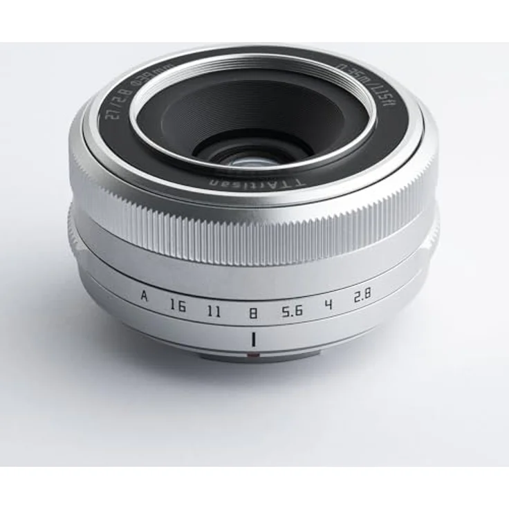 TTArtisan 27mm f2.8 Autofokus Objektiv für Fuji X Mount, Silber inkl. TTArtisan Mini LED Light, kompakt mit Bokeh-Effekt und unabhängiger Blende – Bild 2