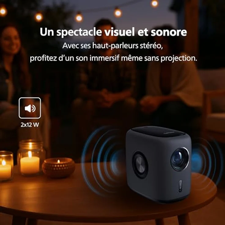 Philips Neopix 950 Smart, Heimkino-Beamer mit 2 x LCD Full HD 1920 x 1080p, 1400 Lumen, Google TV, WLAN 6, Schwarz und Grau – Bild 5