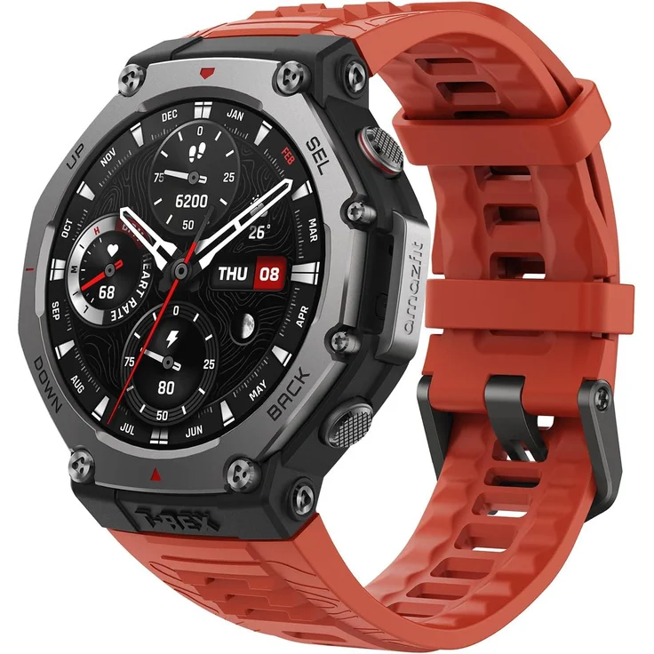 Amazfit T Rex 3 Outdoor Smartwatch, 48 mm AMOLED Display, Dual GPS, 170 Sportmodi, NFC, 27 Tage Akku