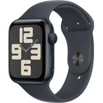 Apple Watch SE 40 mm AC/Midnight SB/Midnight M/L - Smartwatch mit Sturzerkennung, Herzfrequenzüberwachung und CO₂ neutral