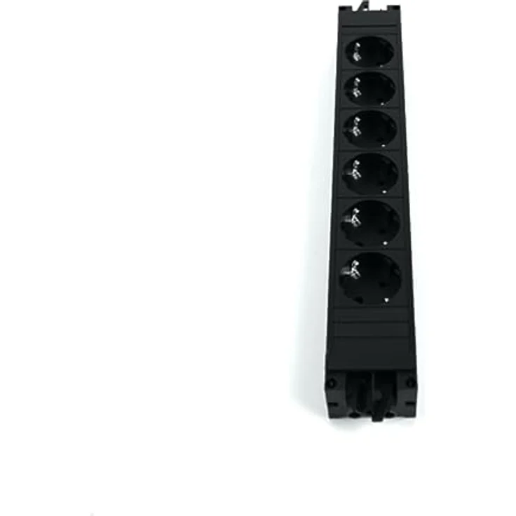 Bachmann, Steckdosenleiste, STEP BASE power strip (6 x), Kunststoffprofil in schwarz, 6 x Schutzkontaktsteckdosen 35° – Bild 6