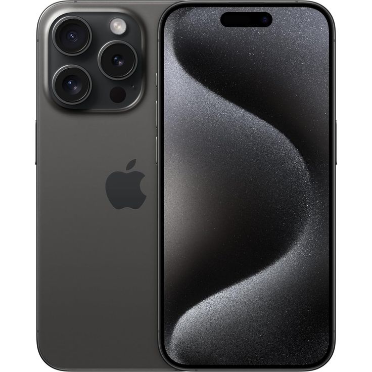 Apple iPhone 15 Pro 5G Smartphone 15,494cm (6,1 Zoll) OLED-Display, 1 TB interner Speicher, iOS 17, Titan Schwarz – Bild 1
