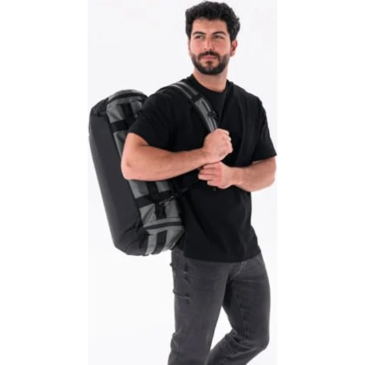 Wandrd CARRYALL Duffel 40L, Kamera Schultertasche in Wasatch Green mit Rucksack- und Seesackfunktion, wasserabweisend, expandierbares Bodenfach – Bild 2