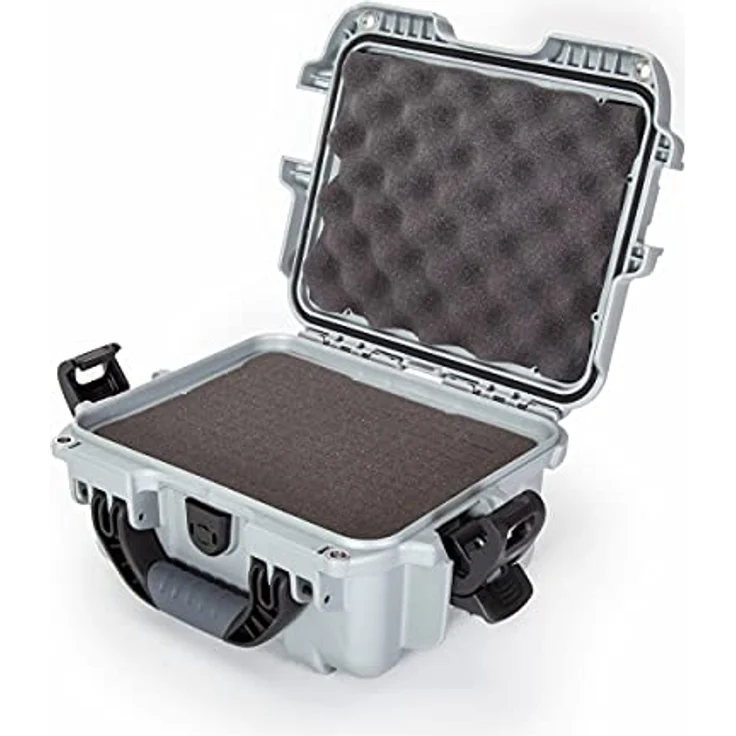 Nanuk 905 Wasserdichter Hartschalenkoffer Mit Plüschschaumeinlage - Silber – Bild 1