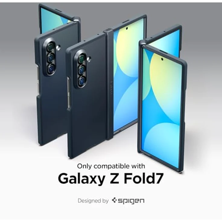 Spigen Tough Armor Pro MagFit Hülle für Samsung Galaxy Z Fold 7, Kompatibel mit MagSafe, Metall Slate, Scharnierschutz, Air Cushion Technologie, 100.000-fach getestet – Bild 2