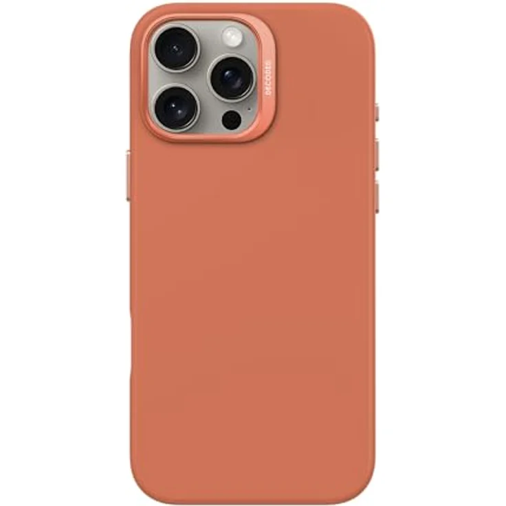 Decoded Silikon Hülle für iPhone 16 Pro Max, Antimikrobielles Material, MagSafe-kompatibel, Soft-Touch Liquid Silicone, Metall Kameraschutz, Rose – Bild 1
