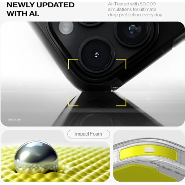 Spigen iPhone 16 Pro Tough Armor T (AI) MagFit Hülle - Schwarz, Kamerasteuerung aktiviert, Kompatibel mit MagSafe Zubehör – Bild 3