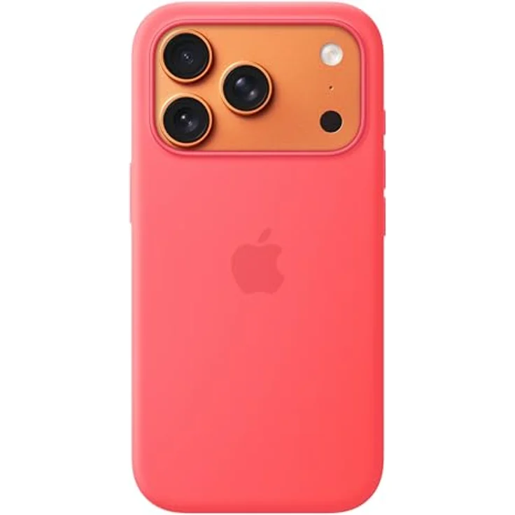 Apple iPhone 17 Pro Silikon Case mit MagSafe, recyceltes Material, Farbe Guavepink – Bild 2