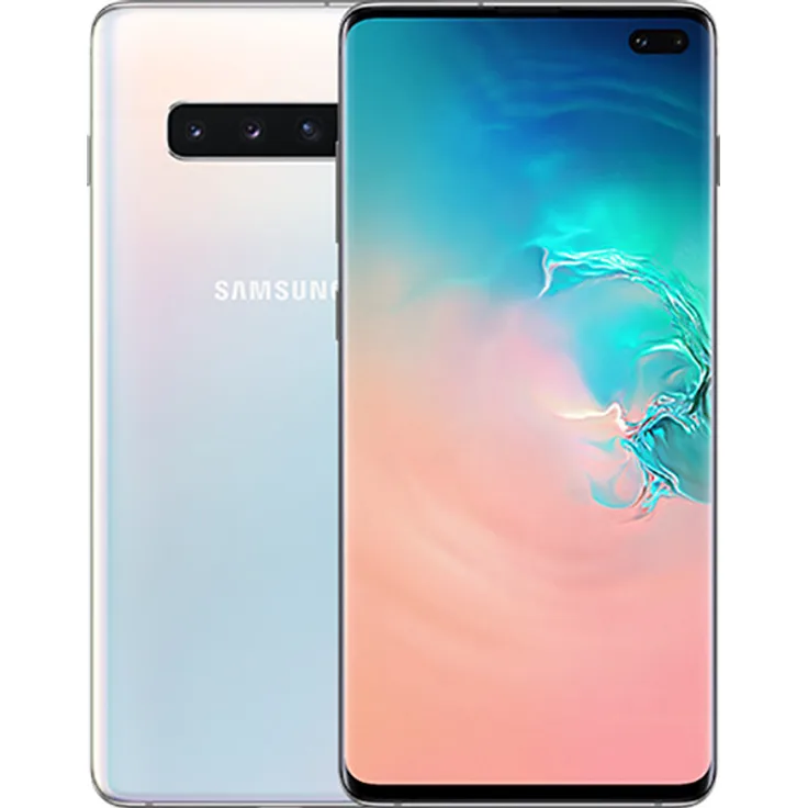 Samsung Galaxy S10+ Smartphone 16,26cm Pixel (6,4 Zoll) Super AMOLED-Display, 128GB interner Speicher, 8GB RAM, Dual-SIM, Android, Prism White