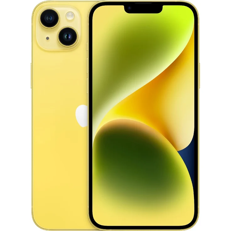 Apple iPhone 14 Plus 5G Smartphone 17,018cm (6,7 Zoll) OLED-Display, 256GB interner Speicher, 6GB RAM, Dual-SIM, iOS 16, Yellow – Bild 1