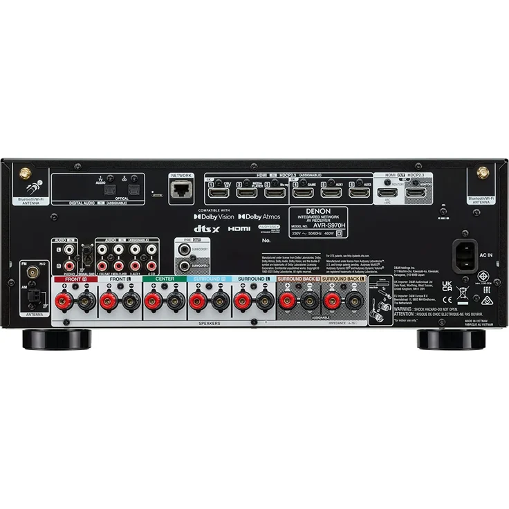 Denon AVR-S970H 7.2 Kanal AV-Receiver, 145 W, schwarz – Bild 3