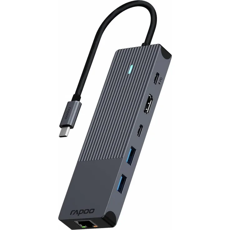 Rapoo UCM-2002 Schnittstellenadapter USB-C, schwarz