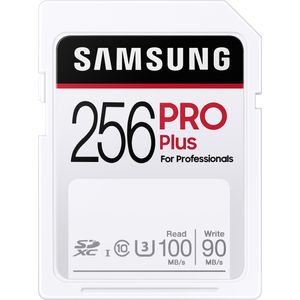 Bild für Samsung PRO Plus 256GB SDXC UHS-I U3 100MB/s Full HD & 4K UHD Speicherkarte (MB-SD256H/EU)