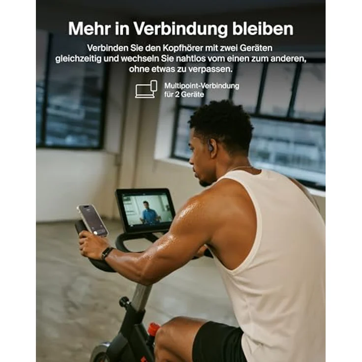 Belkin Activefit Sports In-Ear Kopfhörer AUC016hqBK, kabellos, ANC, 36 h Akkulaufzeit, ergonomisches Design, Schwarz – Bild 8