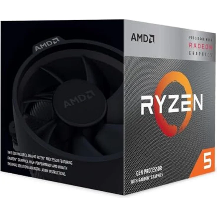 AMD Ryzen 5 3400G, Quad-Core CPU mit 3.7 GHz, 8 Threads, 4 MB Cache, Socket AM4, Boxed – Bild 2