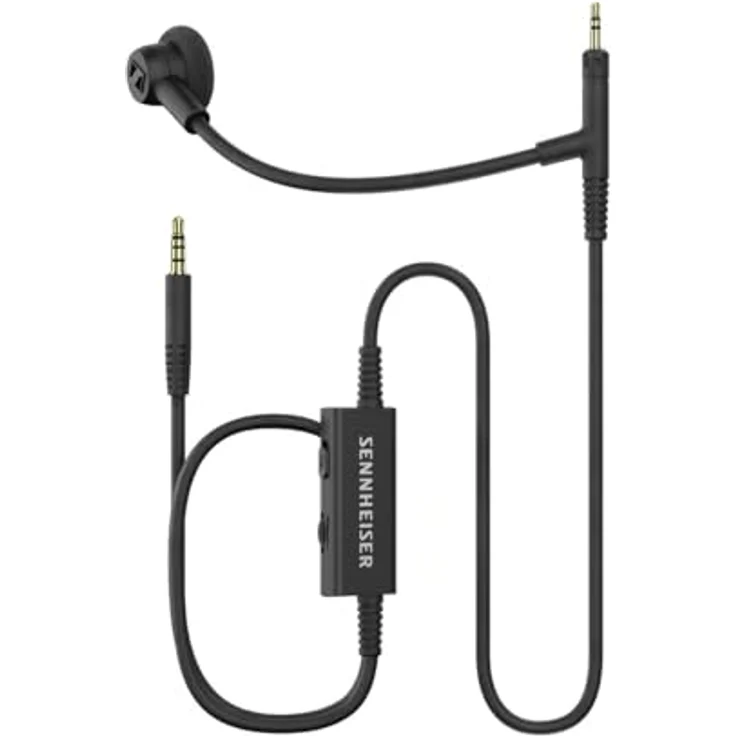Sennheiser HD 500 BAM, kabelgebundene Kopfhörer mit Mikrofon, Schwarz - Noise Cancelling, 10-mm-Kondensatormikrofon, integrierte Fernbedienung – Bild 2