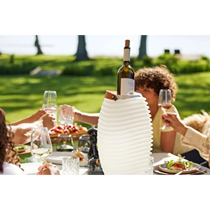 Kooduu Synergy 35 - Tragbarer Bluetooth-Lautsprecher, dimmbares LED-Lampe und Weinkühler - Musik und Licht für den Innen- und Außenbereich, wie Partys, Dinner und Feiern Aller Art – Bild 5