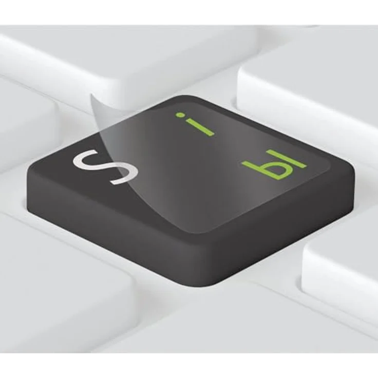 Russische Tastaturaufkleber transparent für Mac (Apple) in Hell-grün – Bild 4