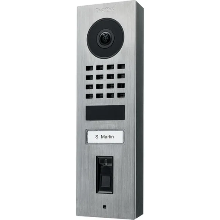DoorBird D1101FV, IP Video-Türstation mit 1080p, Ultra-Weitwinkel 150°, Fingerabdruckleser