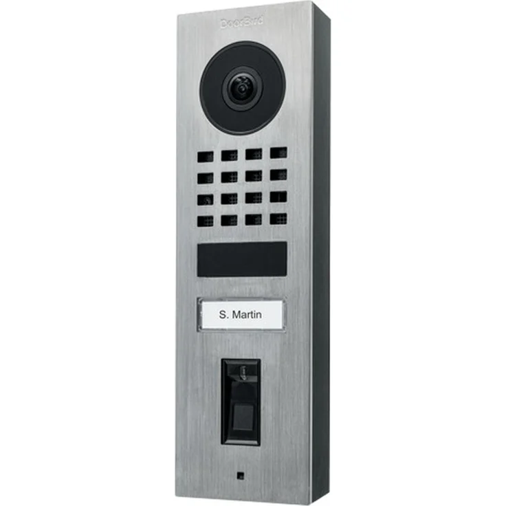 DoorBird D1101FV, IP Video-Türstation mit 1080p, Ultra-Weitwinkel 150°, Fingerabdruckleser