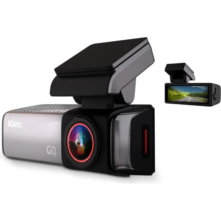 Xblitz Dashcam GO3, 4K UHD mit Wi-Fi, GPS, 150° Weitwinkel und Parkmodus, schwarz