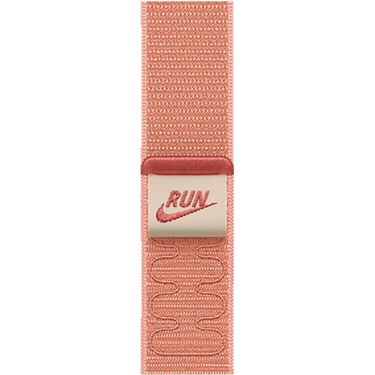 Apple 40 mm Nike Sport Loop, Ersatzarmband aus Nylongewebe, reflektierend, Alpenglow Pink