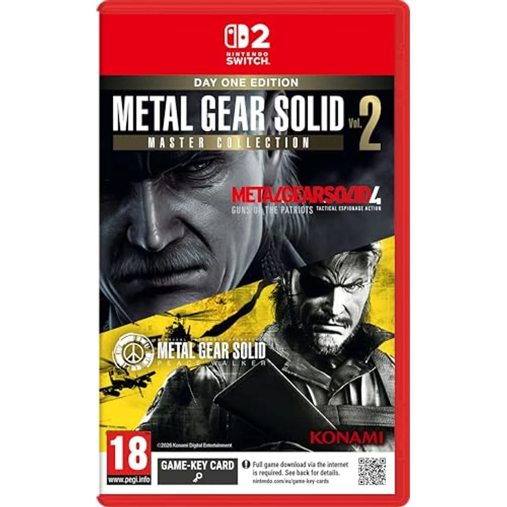 KONAMI Metal Gear Solid Master Collection 2 - Day One Edition - Nintendo Switch 2, englische Version mit Bonusspiel Metal Gear: Ghost Babel und HD-Version von Metal Gear Solid 4: Guns of the Patriots – Bild 1