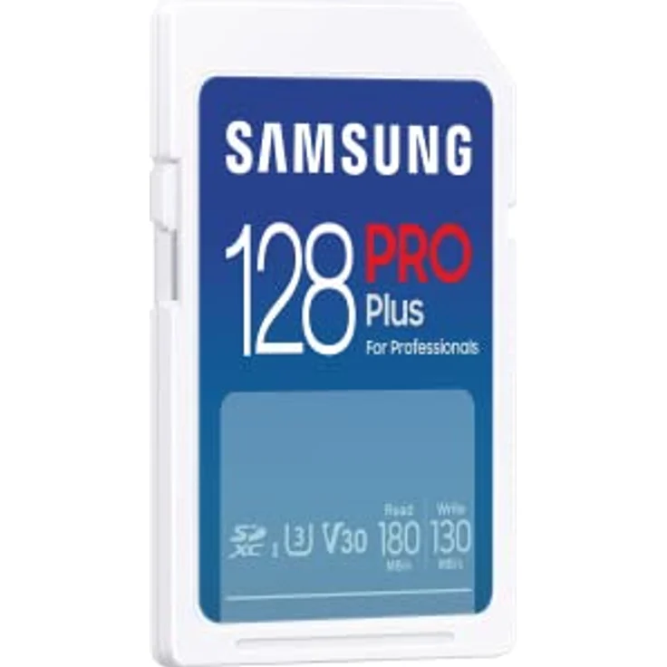 Samsung PRO Plus SD Speicherkarte (MB-SD128S/EU), 128 GB, UHS-I U3, Full HD & 4K UHD, 180MB/s Lesen, 130 MB/s Schreiben, Karte für Spiegelreflexkameras und Systemkameras (2023) – Bild 2