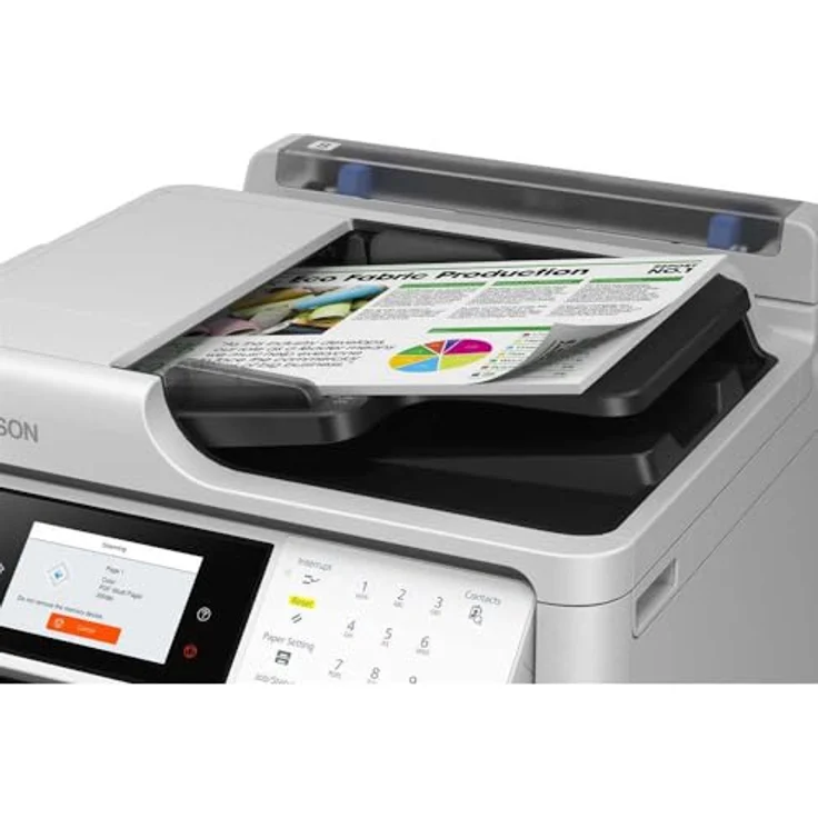 Epson WorkForce Pro EM-C800RDWF, Multifunktionsdrucker mit Duplex-Scan, Heat-Free Drucktechnologie, Schwarz – Bild 5