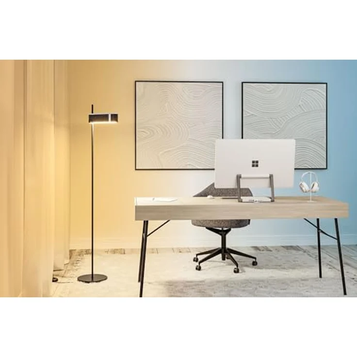 Paulmann Smart LED-Stehleuchte Jagun, anthrazit, ZigBee 3.0 mit Tunable White und schalldämpfendem Filzschirm, 151 cm – Bild 7
