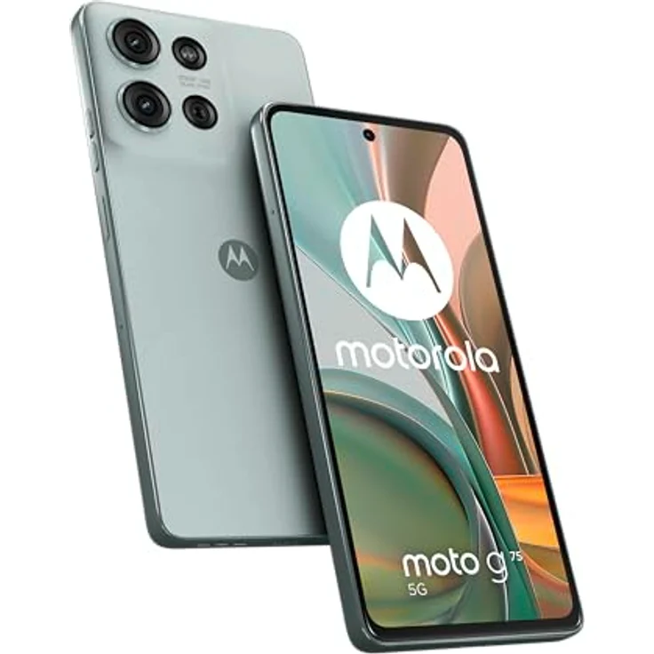 Motorola Moto g75 5G Smartphone (6,78"-FHD+-Display, 50-MP-Kamera, 8/256 GB, 5000 mAh, Android 14) Succulent Green (Veganes Kunstleder) – Bild 1