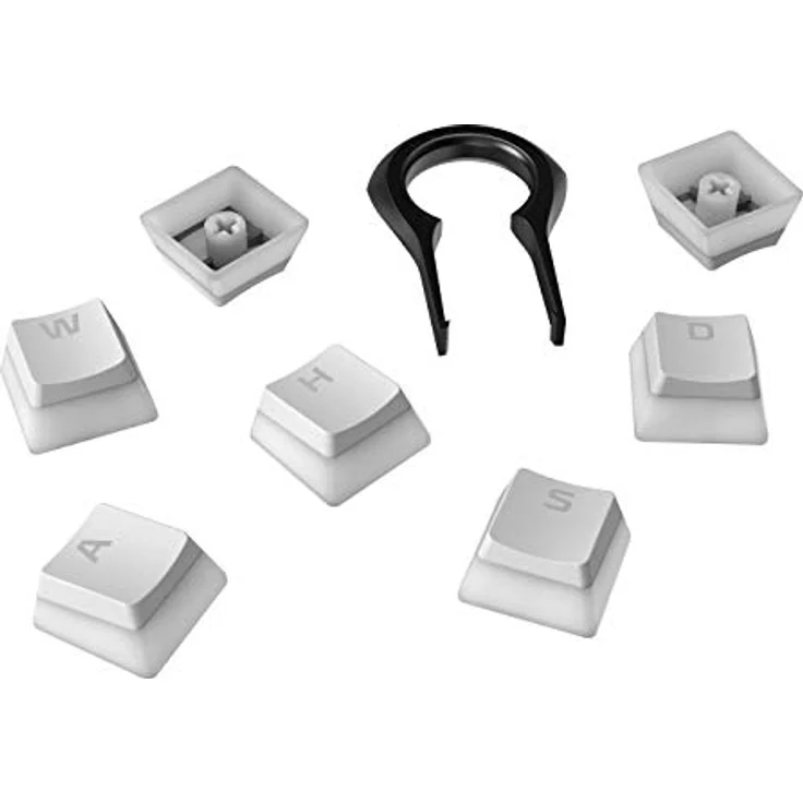 HyperX Pudding Keycaps – Vollständiger Tastensatz – PBT – Weiß – Transparentes Design, Hintergrundbeleuchtet, OEM Profil – Bild 5
