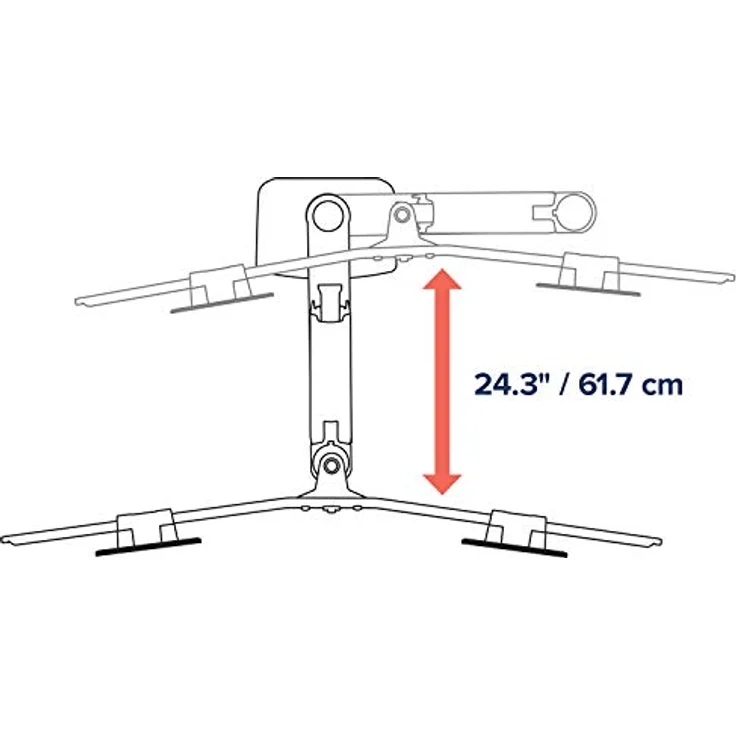 LX Desk Dual Direct Arm, Matte Black – Bild 6
