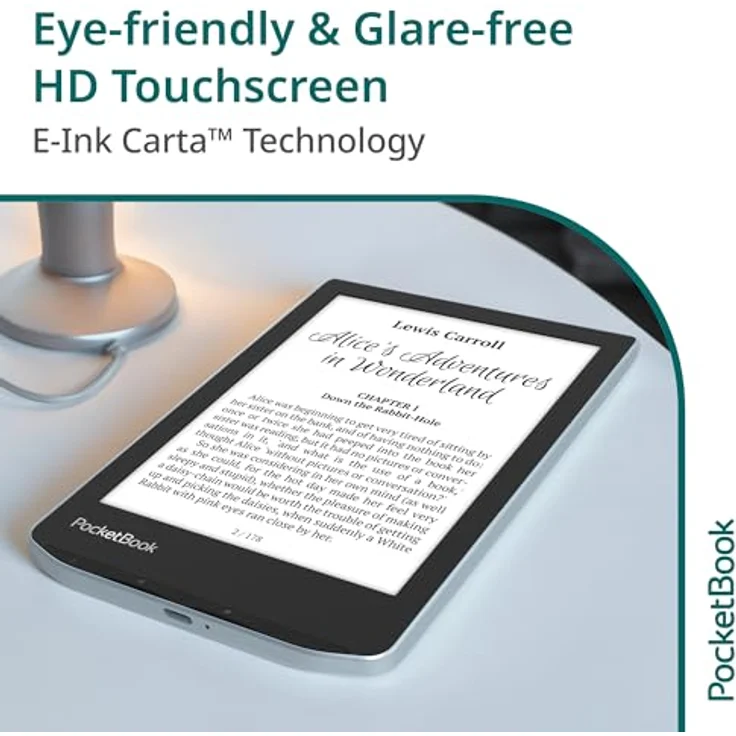 PocketBook Verse (6", 8 GB, Hellblau), eReader, Blau – Bild 2