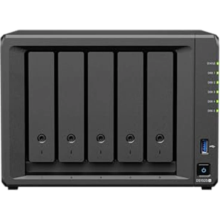 Synology DiskStation DS1525+, 5-Bay NAS mit Ryzen Embedded V1500B, 8 GB DDR4, 25GbE Netzwerk, 0 TB Speicherplatz – Bild 8