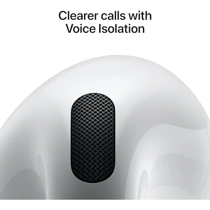 Apple AirPods (4. Generation) - Kabellose In-Ear Kopfhörer mit Bluetooth 5.3, ideal für Anrufe, Musik und Sport, Weiß – Bild 5