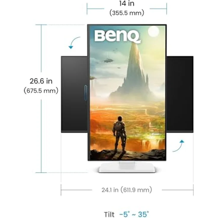 BenQ GW2790TC, 27 Zoll Monitor mit 144Hz FHD IPS, USB-C, Eye-Care, Flicker-Free, TÜV-zertifiziert, ergonomisches Design für Home Office – Bild 4