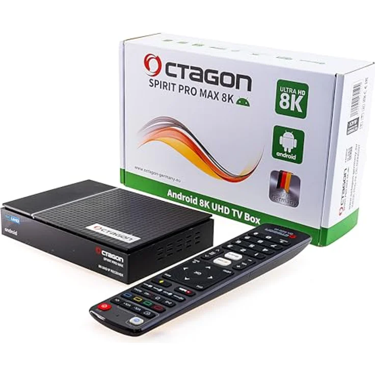 Octagon Spirit PRO MAX 8K, Android TV Box mit 4GB RAM, 64GB Flash, Dual Band WiFi, Bluetooth 5.1, HDR10+, Sprachsteuerung, 4K UHD – Bild 3