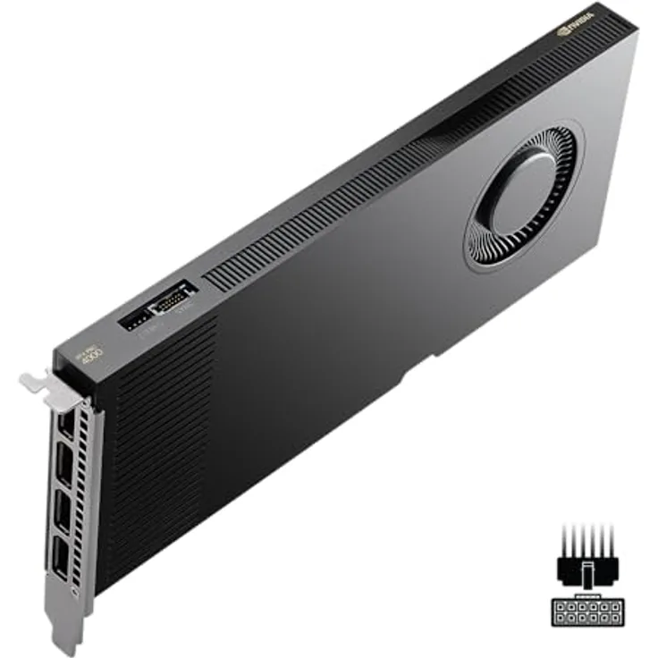 PNY Nvidia Quadro RTX 4000, Grafikkarte mit 24GB GDDR7-RAM und KI-Leistung