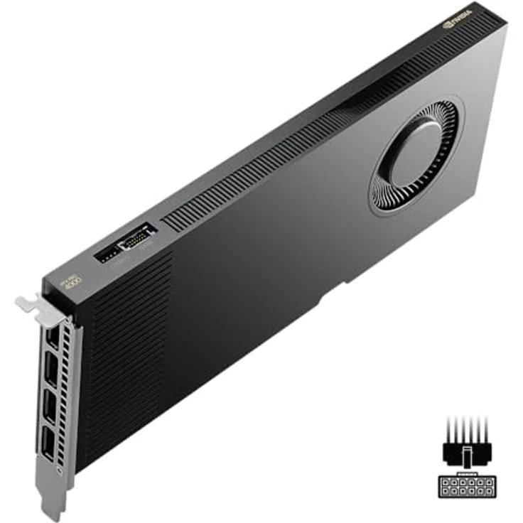 PNY Nvidia Quadro RTX 4000, Grafikkarte mit 24GB GDDR7-RAM und KI-Leistung – Bild 1