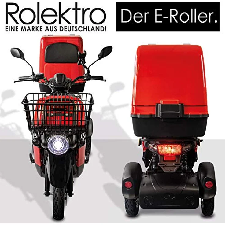 Rolektro E-Carrier 25 Lithium mit XXL Koffer Dreirad-Mobil - 1000W Elektromobil E-Moped bis 70km RW - 3-Rad Seniorenmobil mit Zulassung – Bild 4